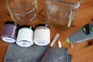 DIY Gläser mit Kreidefarbe