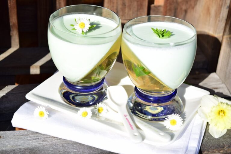 Waldmeister, Dessert, Nachtisch, Frühling, Creme, Süß, Gelee, Blackforestkitchen