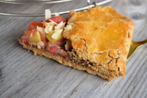 Glutenfrei, Zuckerfrei, Erdbeeren, Rhabarber, Galette, Backen, Gesund, Gesundes Backen, Blackforestkitchen