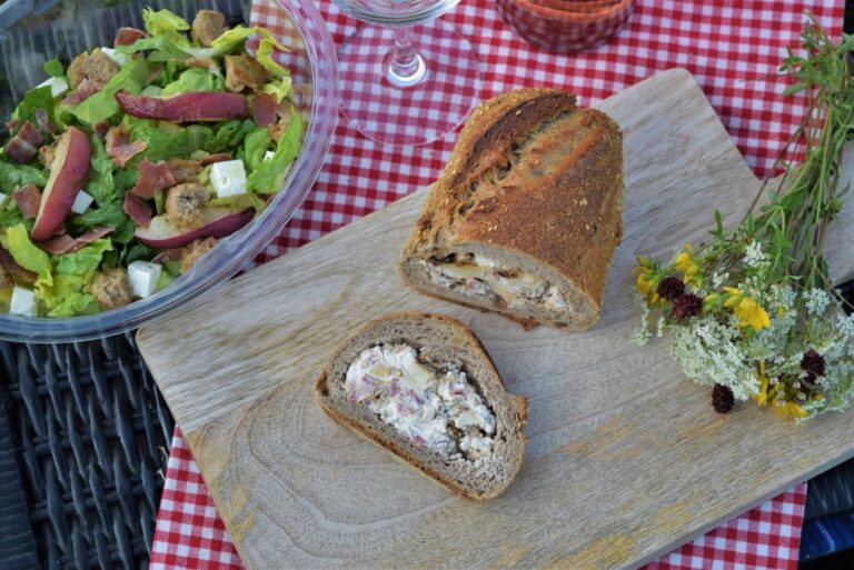 Picknick, Brot, Salat, Sommer, Blackforestkitchen