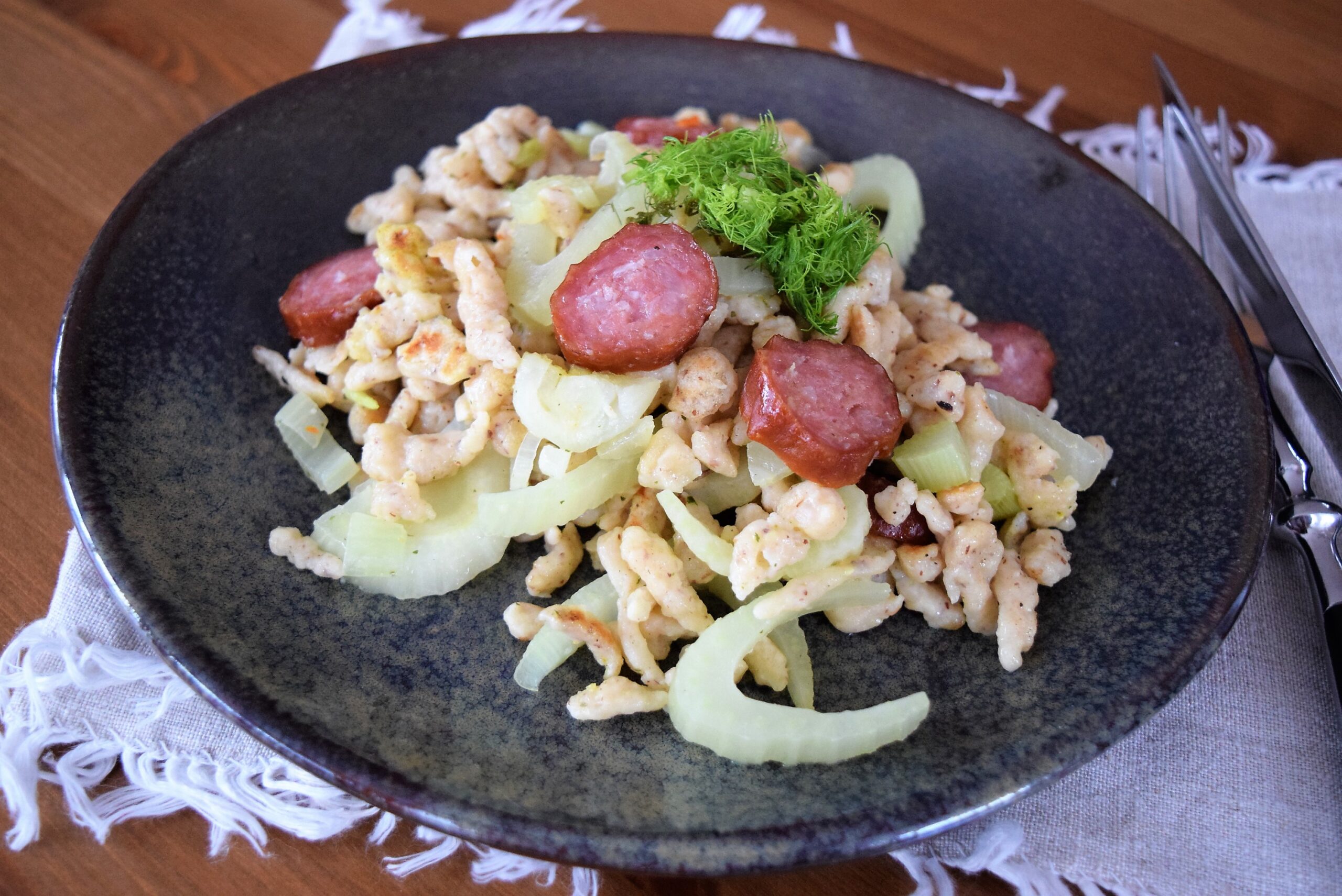 Winterliche Spätzlepfanne