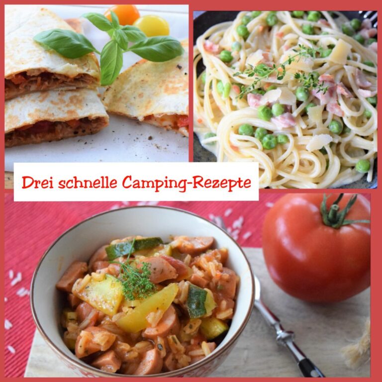 Drei schnelle Camping-Rezepte