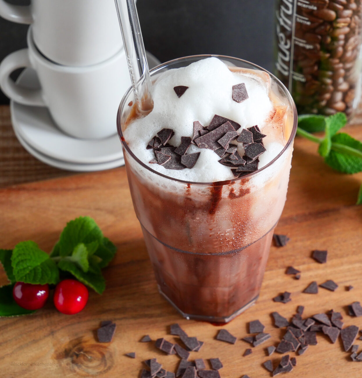 Black Forest Iced Latte | Blackforestkitchenblog