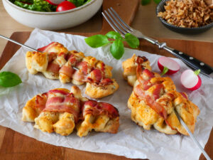 Speckfaltenbrot zum Grillen