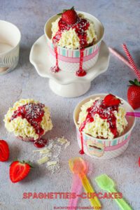 Spaghettieis-Cupcakes