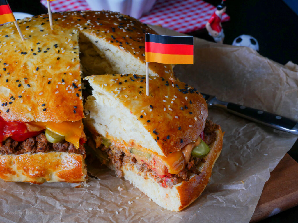 Riesen Burger für die Fußball EM | Blackforestkitchenblog