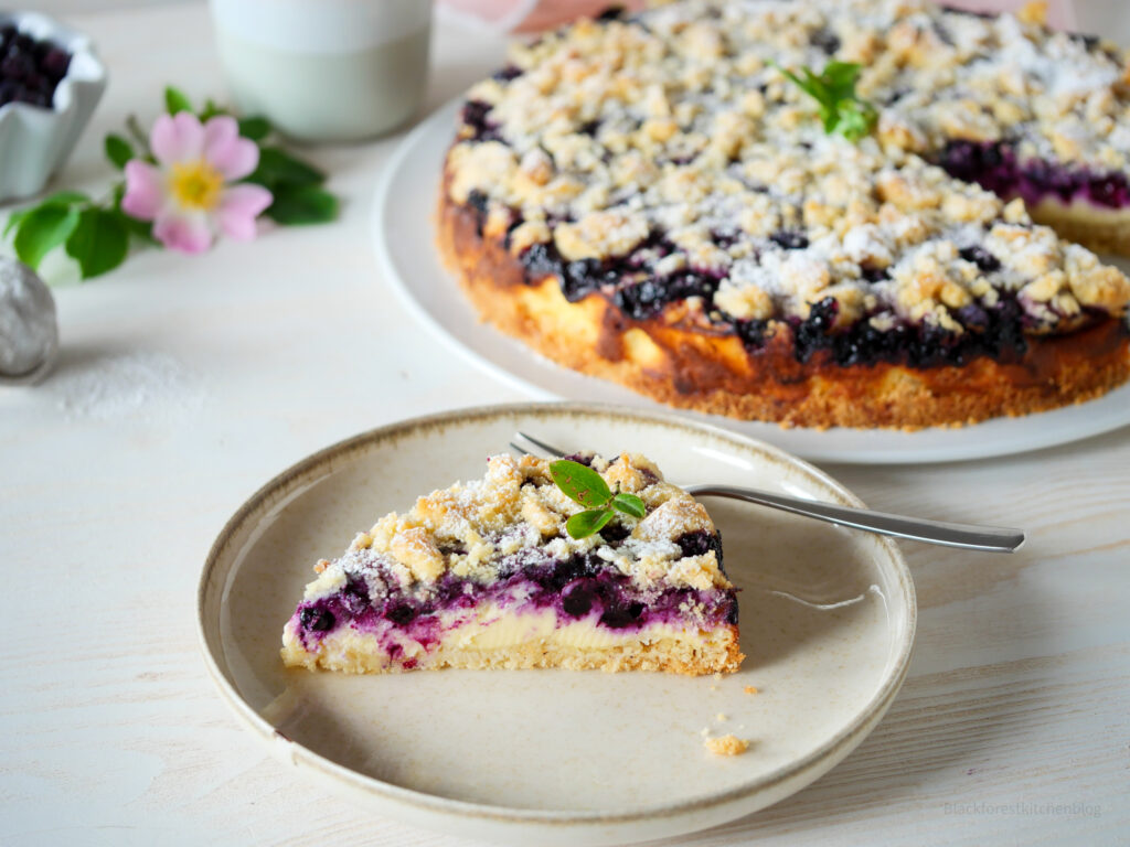 Heidelbeerkuchen mit Quark
