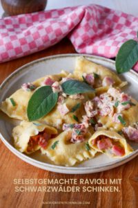 Ravioli mit Schwarzwälder Schinken
