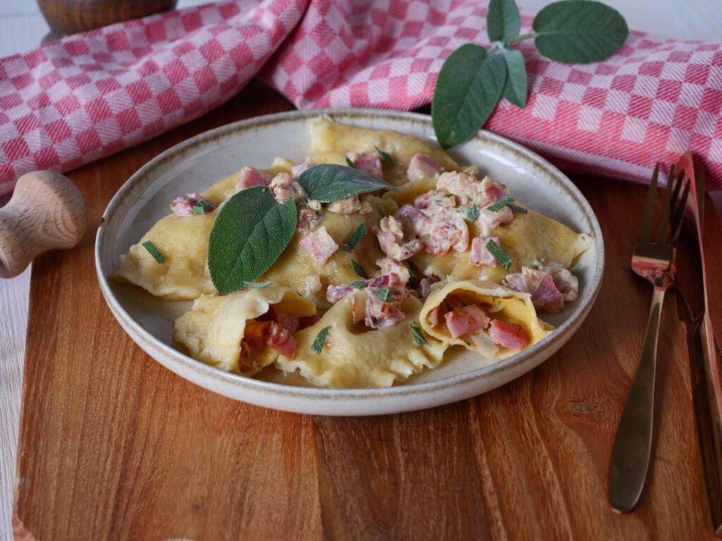Ravioli mit Schwarzwälder Schinken