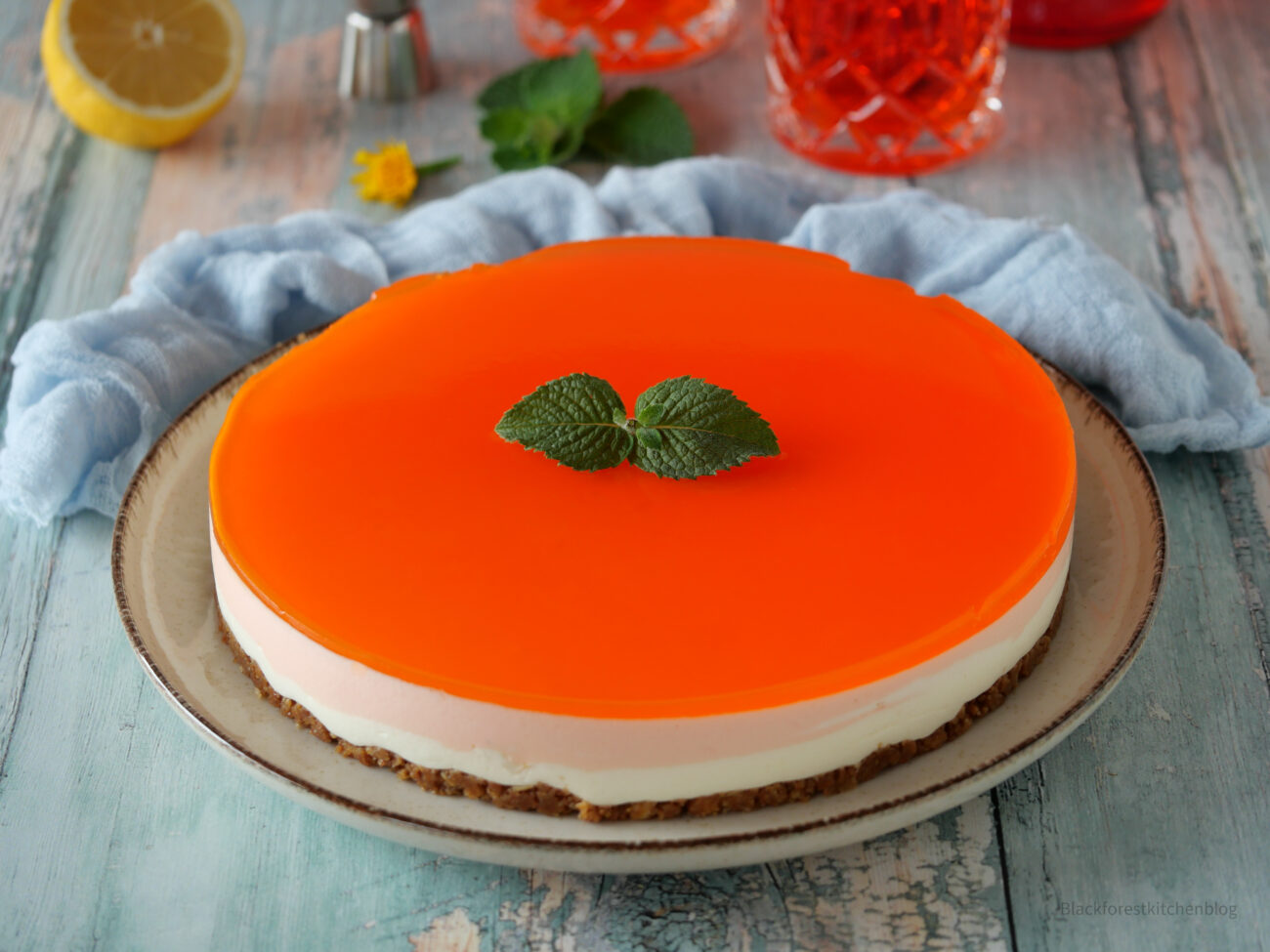 No bake Aperol-Torte