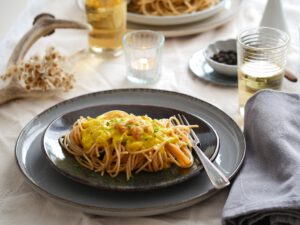 Spaghetti mit fruchtiger Wodkasoße