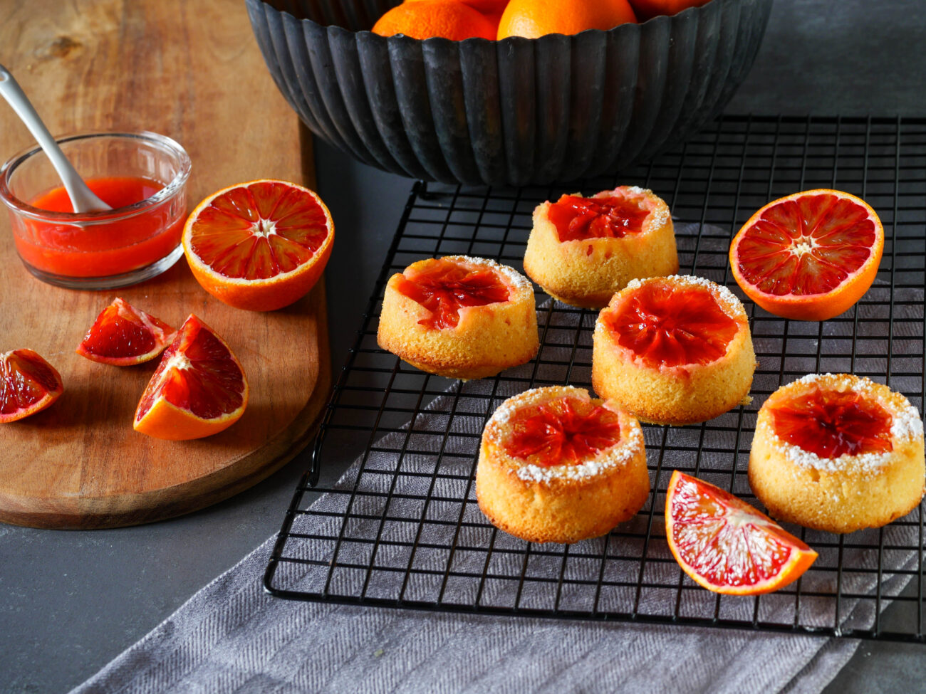 Upside down Blutorangen Muffins