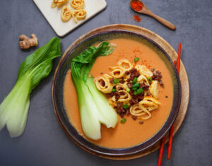 Tan Tan Men Ramensuppe mit Flädle