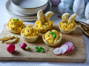 Rührei im Körbchen