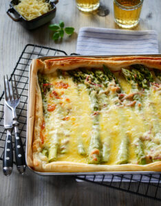 Schnelle Spargeltarte