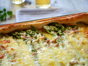 Schnelle Spargeltarte