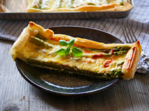 Schnelle Spargeltarte