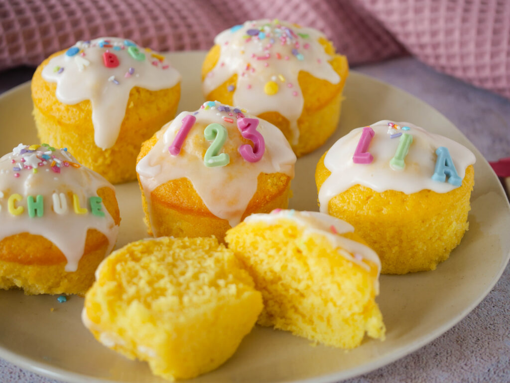 Zitronen-Muffins zur Einschulung