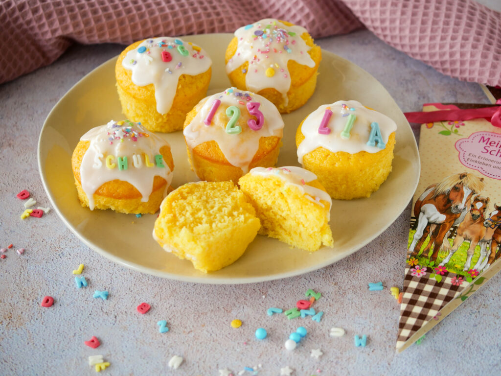 Zitronen-Muffins zur Einschulung