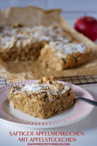 Saftiger Apfelmuskuchen