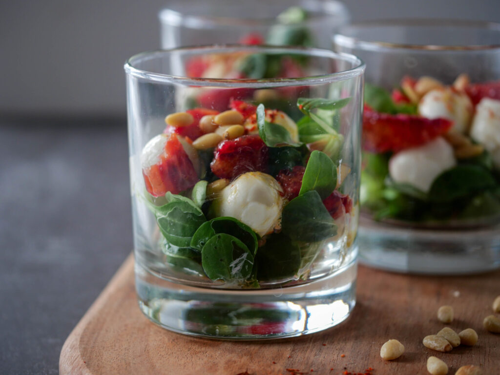 Feldsalat mit Blutorangen-Dressing