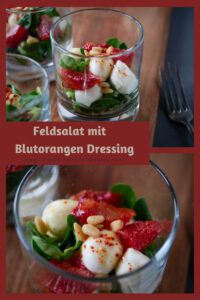 Feldsalat mit Blutorangen-Dressing