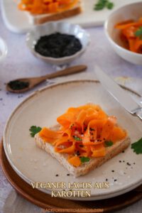 Veganer Lachs aus Karotten
