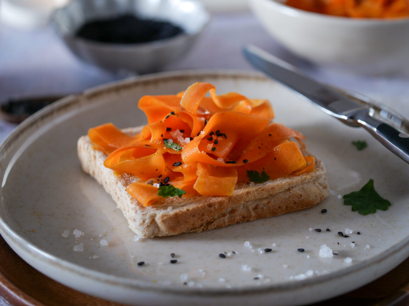 Veganer Lachs aus Karotten