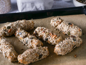 Schnelle Haferflockenstangen mit Quark