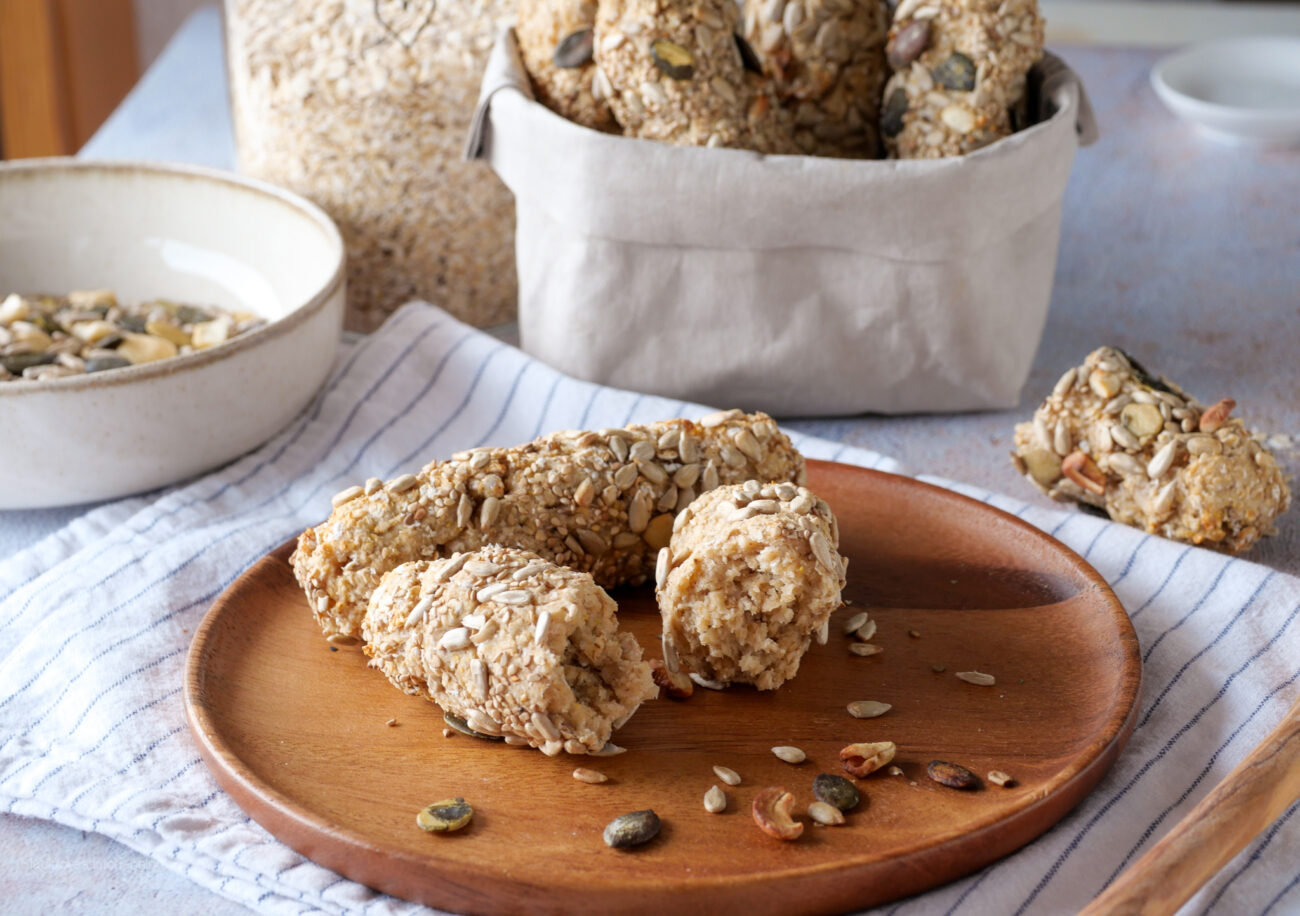 Schnelle Haferflockenstangen mit Quark