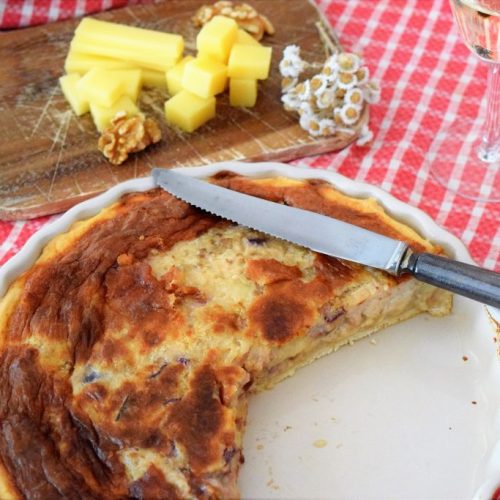 Herzhafter Kartoffelkuchen mit Schmand