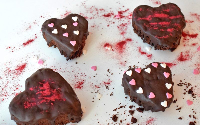 Brownies zum Valentinstag