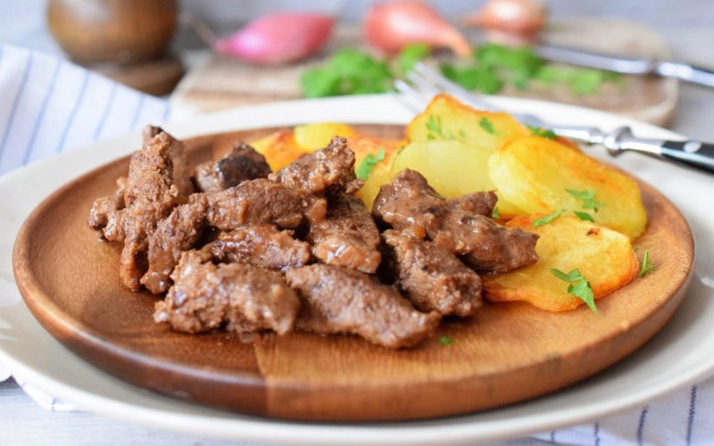 Saure Leberle mit Brägele
