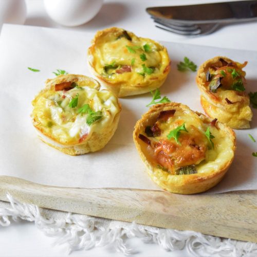 Toastmuffins mit Schinken