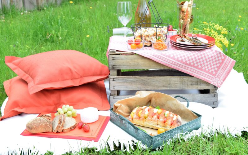 Gefülltes Ciabattabrot fürs Picknick
