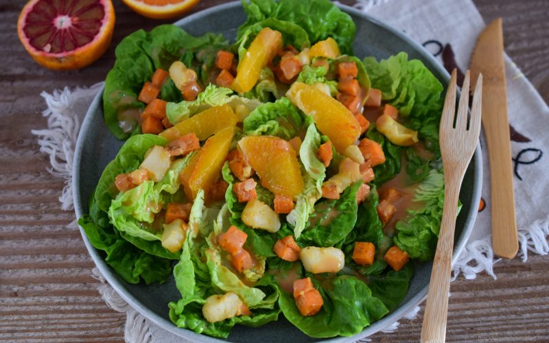 Wintersalat mit Blutorangen