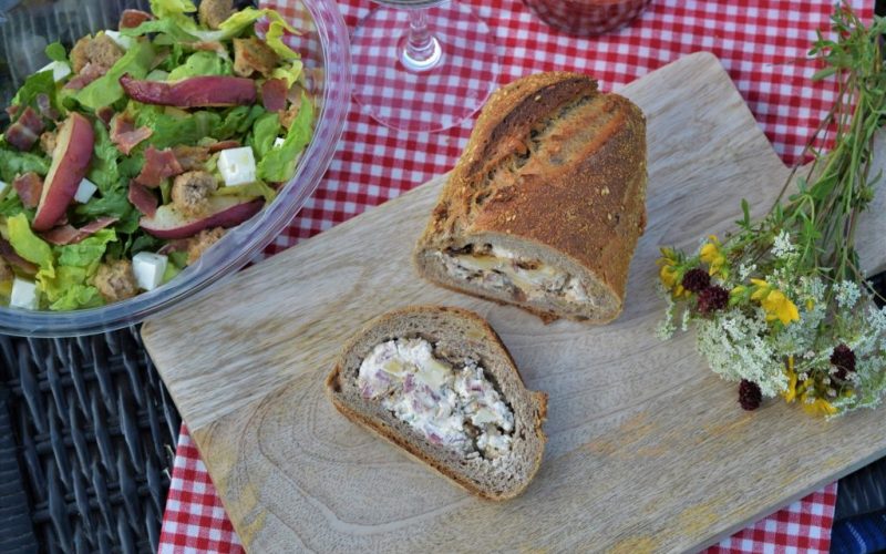 Picknick, Brot, Salat, Sommer, Blackforestkitchen