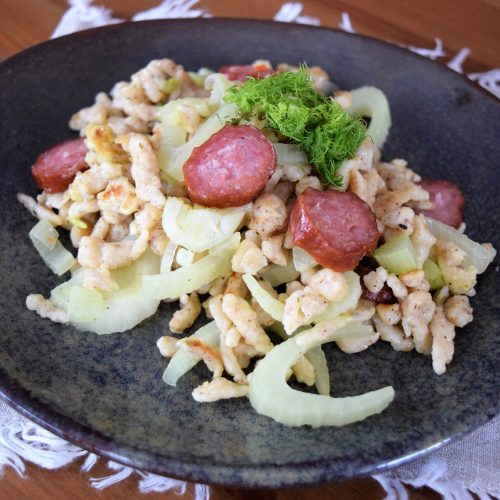Winterliche Spätzlepfanne