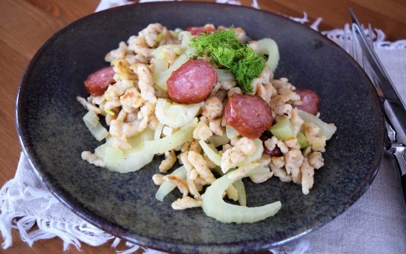 Winterliche Spätzlepfanne