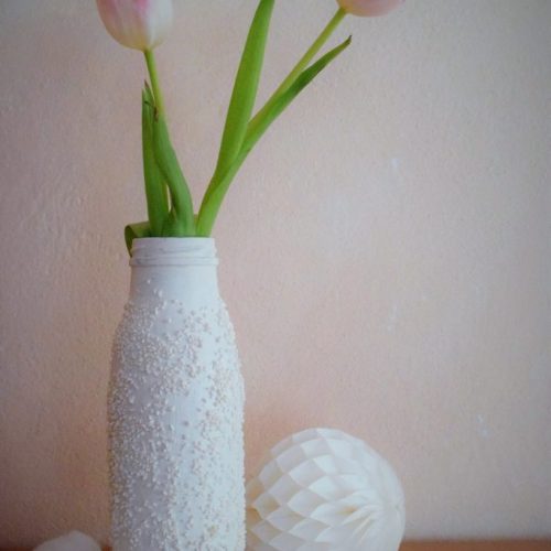 Vase, DIY, Selbstgemacht, Basteln, Winter, Geschenk, Blackforestkitchen