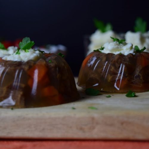 Rindfleisch-Sülzchen, Sülze, Rindfleisch, Mini-Gugel, herzafte Gugel, Blackforestkitchen