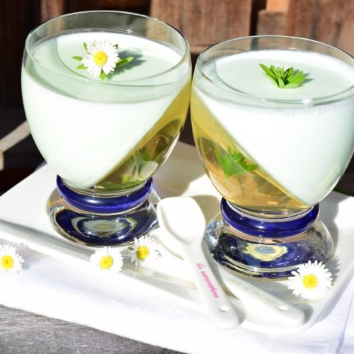 Waldmeister, Dessert, Nachtisch, Frühling, Creme, Süß, Gelee, Blackforestkitchen