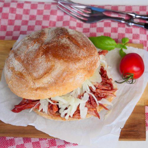Pulled-Schäufele Burger