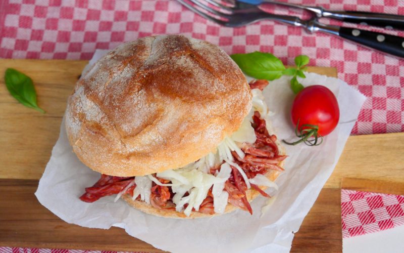 Pulled-Schäufele Burger