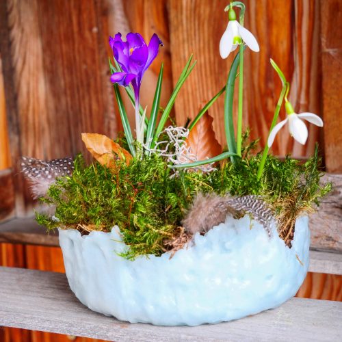 DIY Wachsschale für die Frühlingsdeko