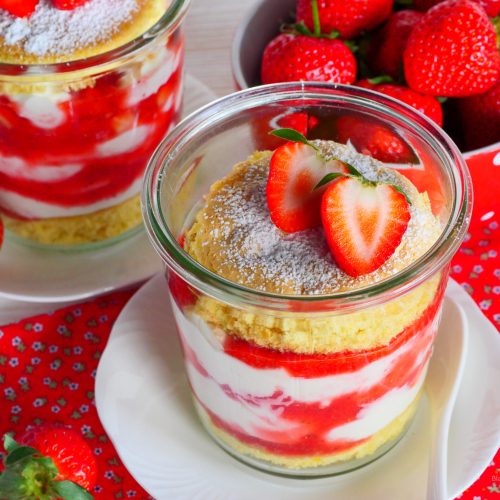 Käse-Sahne-Torte im Glas