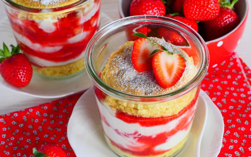 Käse-Sahne-Torte im Glas