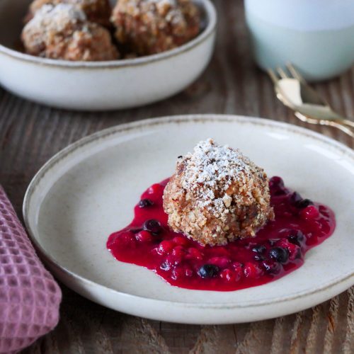 Lebkuchenknödel mit Nougat