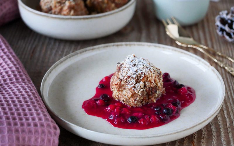 Lebkuchenknödel mit Nougat