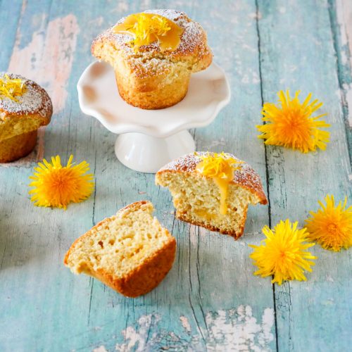 Zitronen-Löwenzahn Muffins